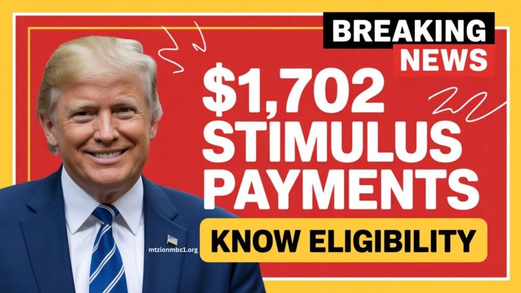 $1,702 Stimulus Payments Coming October 2, 2025